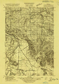 Sidney Oregon Historical topographic map, 1:31680 scale, 7.5 X 7.5 Minute, Year 1915