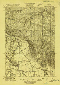 Sidney Oregon Historical topographic map, 1:31680 scale, 7.5 X 7.5 Minute, Year 1915