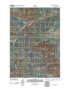 Sidwalter Buttes Oregon Historical topographic map, 1:24000 scale, 7.5 X 7.5 Minute, Year 2011