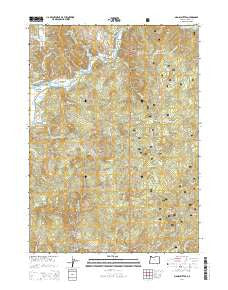 Signal Buttes Oregon Current topographic map, 1:24000 scale, 7.5 X 7.5 Minute, Year 2014