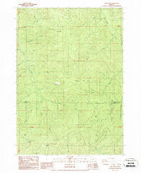 Silica Mtn Oregon Historical topographic map, 1:24000 scale, 7.5 X 7.5 Minute, Year 1986