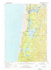 Siltcoos Lake Oregon Historical topographic map, 1:62500 scale, 15 X 15 Minute, Year 1956