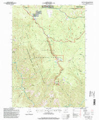 Silver Butte Oregon Historical topographic map, 1:24000 scale, 7.5 X 7.5 Minute, Year 1995