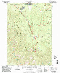 Silver Butte Oregon Historical topographic map, 1:24000 scale, 7.5 X 7.5 Minute, Year 1995