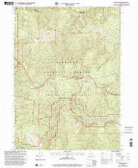 Silver Peak Oregon Historical topographic map, 1:24000 scale, 7.5 X 7.5 Minute, Year 1998