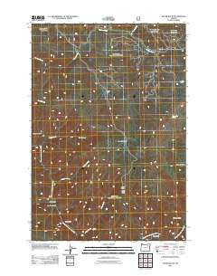 Silver Butte Oregon Historical topographic map, 1:24000 scale, 7.5 X 7.5 Minute, Year 2011