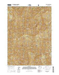 Silver Peak Oregon Current topographic map, 1:24000 scale, 7.5 X 7.5 Minute, Year 2014