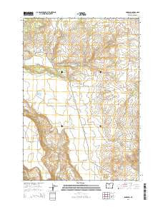 Simnasho Oregon Current topographic map, 1:24000 scale, 7.5 X 7.5 Minute, Year 2014