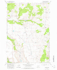 Simnasho Oregon Historical topographic map, 1:24000 scale, 7.5 X 7.5 Minute, Year 1962