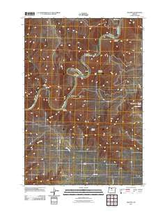 Sinamox Oregon Historical topographic map, 1:24000 scale, 7.5 X 7.5 Minute, Year 2011