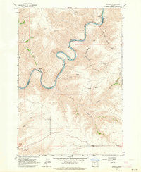 Sinamox Oregon Historical topographic map, 1:24000 scale, 7.5 X 7.5 Minute, Year 1962
