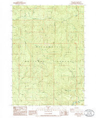 Sinker Mtn Oregon Historical topographic map, 1:24000 scale, 7.5 X 7.5 Minute, Year 1986
