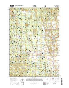 Sisters Oregon Current topographic map, 1:24000 scale, 7.5 X 7.5 Minute, Year 2014