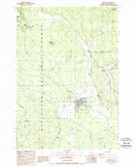 Sisters Oregon Historical topographic map, 1:24000 scale, 7.5 X 7.5 Minute, Year 1988
