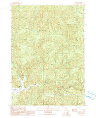 Sitkum Oregon Historical topographic map, 1:24000 scale, 7.5 X 7.5 Minute, Year 1990