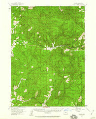 Sitkum Oregon Historical topographic map, 1:62500 scale, 15 X 15 Minute, Year 1955