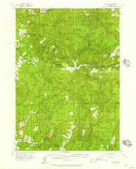 Sitkum Oregon Historical topographic map, 1:62500 scale, 15 X 15 Minute, Year 1955