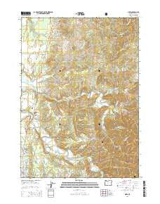 Sixes Oregon Current topographic map, 1:24000 scale, 7.5 X 7.5 Minute, Year 2014