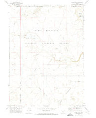 Sixmile Draw Oregon Historical topographic map, 1:24000 scale, 7.5 X 7.5 Minute, Year 1971
