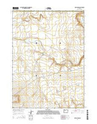 Sixmile Draw Oregon Current topographic map, 1:24000 scale, 7.5 X 7.5 Minute, Year 2014