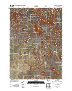 Sixteen Butte Oregon Historical topographic map, 1:24000 scale, 7.5 X 7.5 Minute, Year 2011