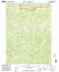 Skeleton Mountain Oregon Historical topographic map, 1:24000 scale, 7.5 X 7.5 Minute, Year 1998