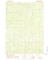 Skeleton Mtn Oregon Historical topographic map, 1:24000 scale, 7.5 X 7.5 Minute, Year 1983