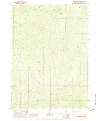 Skeleton Mtn Oregon Historical topographic map, 1:24000 scale, 7.5 X 7.5 Minute, Year 1983