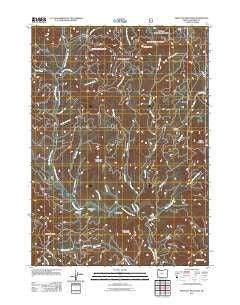 Skeleton Mountain Oregon Historical topographic map, 1:24000 scale, 7.5 X 7.5 Minute, Year 2011