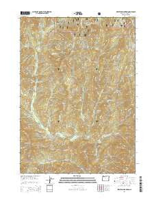Skeleton Mountain Oregon Current topographic map, 1:24000 scale, 7.5 X 7.5 Minute, Year 2014