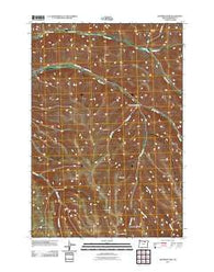 Skinners Fork Oregon Historical topographic map, 1:24000 scale, 7.5 X 7.5 Minute, Year 2011