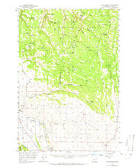 Sled Springs Oregon Historical topographic map, 1:62500 scale, 15 X 15 Minute, Year 1957