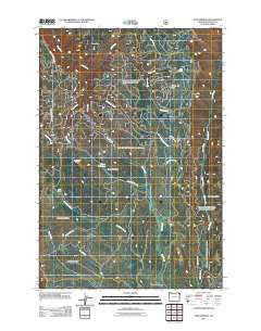 Sled Springs Oregon Historical topographic map, 1:24000 scale, 7.5 X 7.5 Minute, Year 2011
