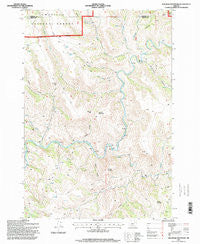 Slickear Mountain Oregon Historical topographic map, 1:24000 scale, 7.5 X 7.5 Minute, Year 1995