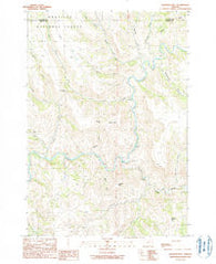 Slickear Mtn Oregon Historical topographic map, 1:24000 scale, 7.5 X 7.5 Minute, Year 1990