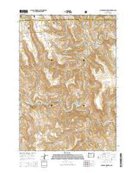 Slickear Mountain Oregon Current topographic map, 1:24000 scale, 7.5 X 7.5 Minute, Year 2014