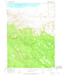 Slide Mtn Oregon Historical topographic map, 1:24000 scale, 7.5 X 7.5 Minute, Year 1966