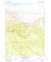 Slide Mtn Oregon Historical topographic map, 1:24000 scale, 7.5 X 7.5 Minute, Year 1966
