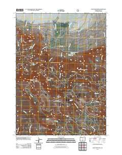 Slide Mountain Oregon Historical topographic map, 1:24000 scale, 7.5 X 7.5 Minute, Year 2011