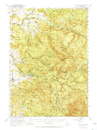 Snow Peak Oregon Historical topographic map, 1:62500 scale, 15 X 15 Minute, Year 1951