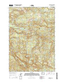 Snow Peak Oregon Current topographic map, 1:24000 scale, 7.5 X 7.5 Minute, Year 2014