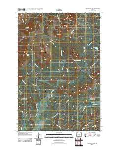 Soapstone Lake Oregon Historical topographic map, 1:24000 scale, 7.5 X 7.5 Minute, Year 2011
