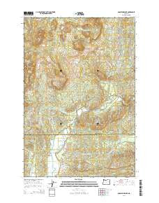 Soapstone Lake Oregon Current topographic map, 1:24000 scale, 7.5 X 7.5 Minute, Year 2014