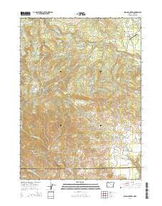 Soda Mountain Oregon Current topographic map, 1:24000 scale, 7.5 X 7.5 Minute, Year 2014
