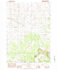 Soldiers Cap Oregon Historical topographic map, 1:24000 scale, 7.5 X 7.5 Minute, Year 1983