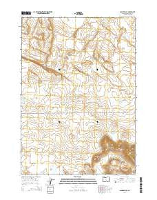 Soldiers Cap Oregon Current topographic map, 1:24000 scale, 7.5 X 7.5 Minute, Year 2014