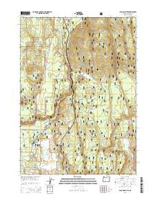 Soloman Butte Oregon Current topographic map, 1:24000 scale, 7.5 X 7.5 Minute, Year 2014