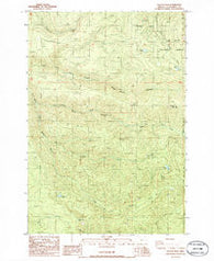 Soosap Peak Oregon Historical topographic map, 1:24000 scale, 7.5 X 7.5 Minute, Year 1986