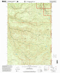 Soosap Peak Oregon Historical topographic map, 1:24000 scale, 7.5 X 7.5 Minute, Year 1997