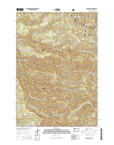 Soosap Peak Oregon Current topographic map, 1:24000 scale, 7.5 X 7.5 Minute, Year 2014